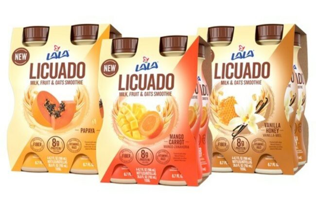 Lala Licuados flavors papaya mango-carrot vanilla-honey