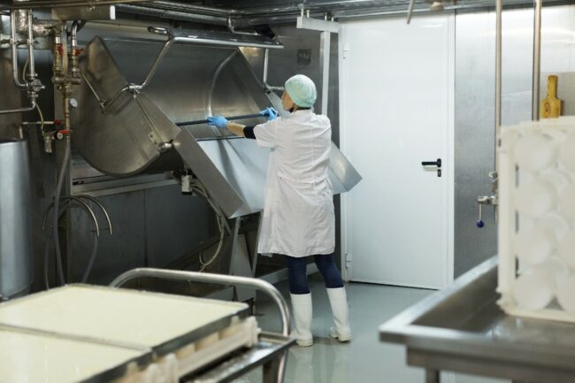 food safety dairy processing cheese plant manufacturing worker safety