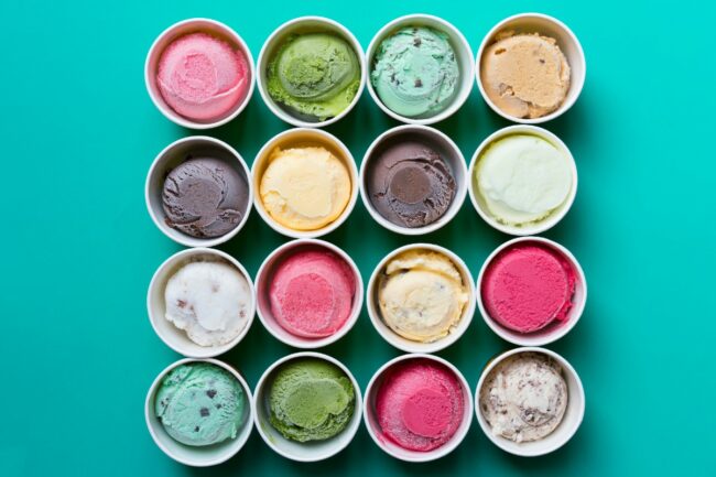 ice cream flavors ingredients dairy dessert