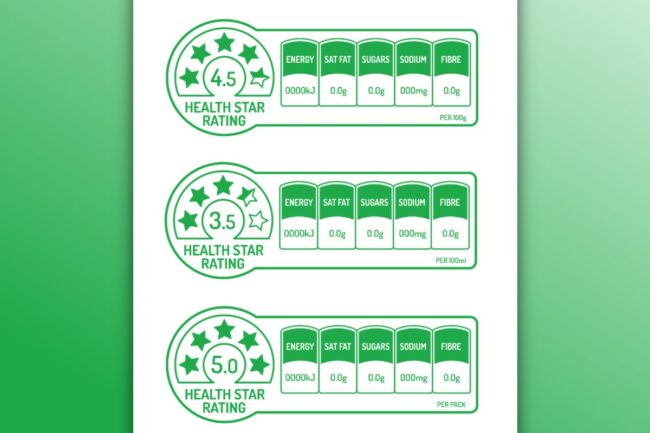 health star rating HSR food and beverages nutritional value