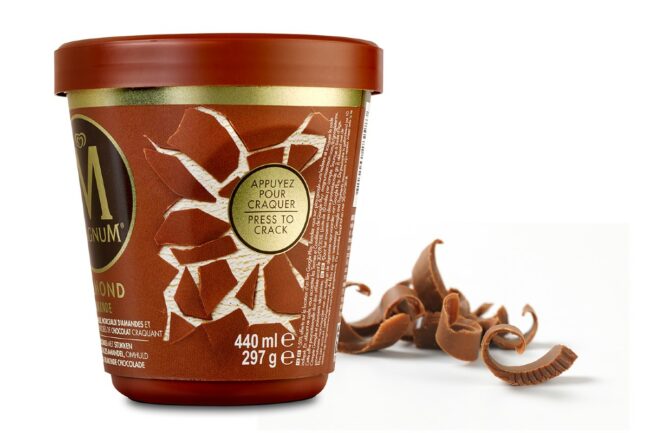 Magnum - labels by MCC Verstraete ice cream frozen dairy packaging