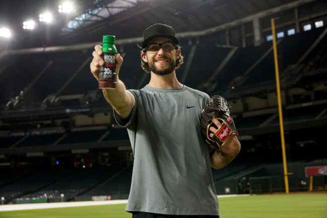 Shamrock Farms Rockin Protein MLB pitcher partner Zac Gallen Arizona Phoenix Diamondbacks milk protein shake