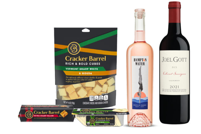 Cracker Barrel Cheese extra sharp yellow cheddar Vermont white sharp cheddar gouda wine pairings Lactalis USA Joel Gott Wines Hampton Water Wine summer dairy products