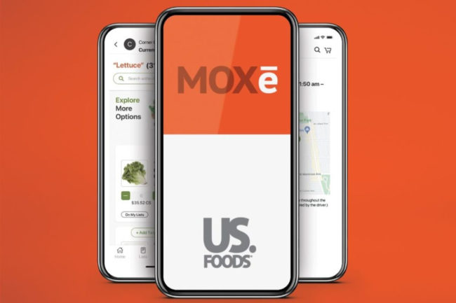 US Foods MOXe platform AI e-commerce artificial intelligence food service