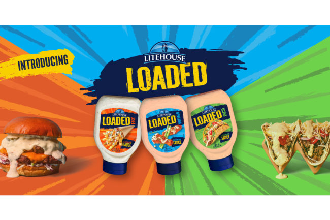 Litehouse Loaded sauces dairy ingredients new products fries Buffalo taco food industry new flavors grocery retail Walmart