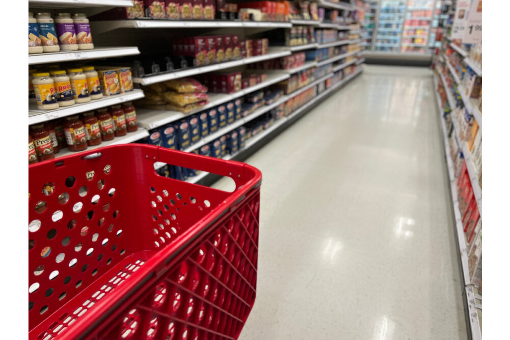 Target retail grocery shopping food industry