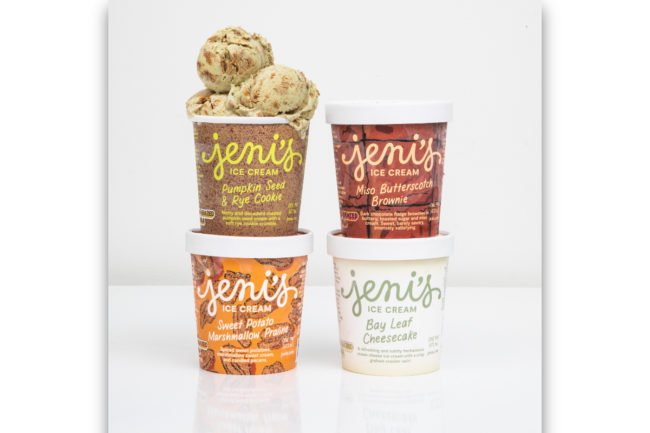 Jeni's Splendid Ice Cream fall collection new flavors pumpkin seed rye cookie miso butterscotch brownie sweet potato marshmallow praline bay leaf cheesecake