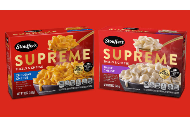 Stouffer's Supreme Shells and Cheese new products shelf stable