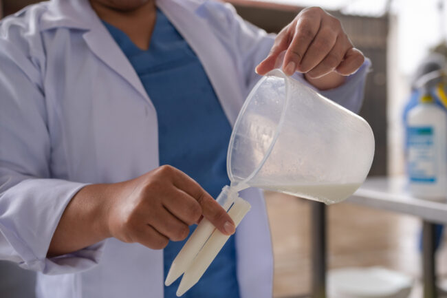 milk sample testing lab dairy