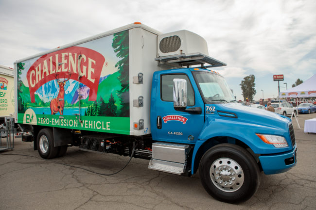 Challenge EV Truck dairy industry sustainability carbon footprint