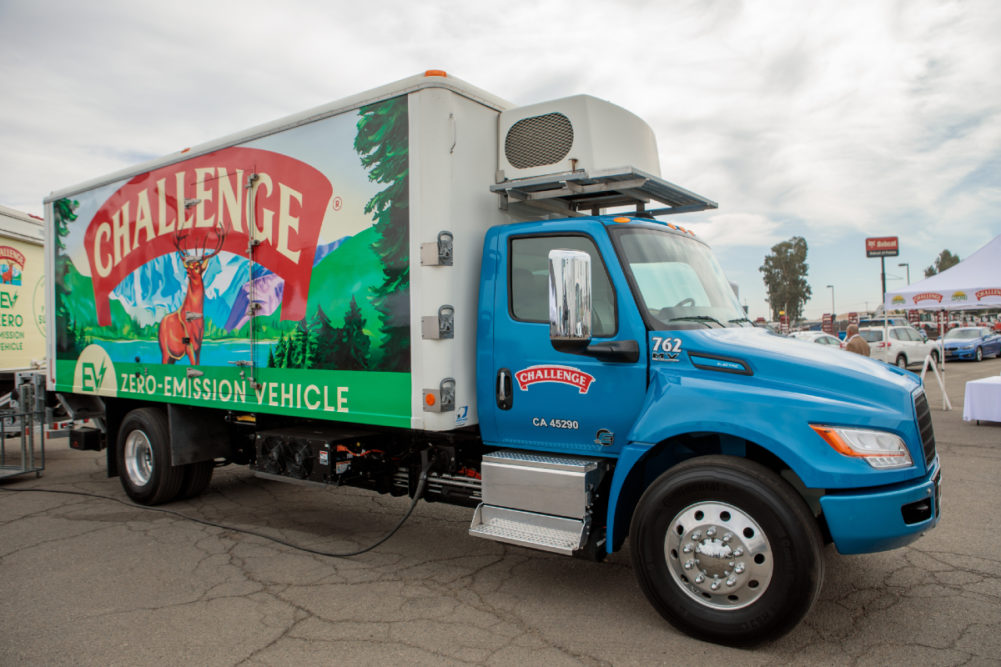 Challenge EV Truck dairy industry sustainability carbon footprint