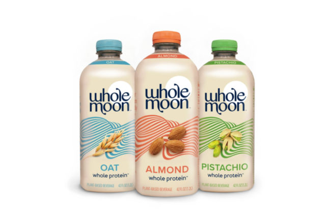 Whole Moon protein alternative dairy plant based beverages almond oat pistachio soy ingredients alternative dairy