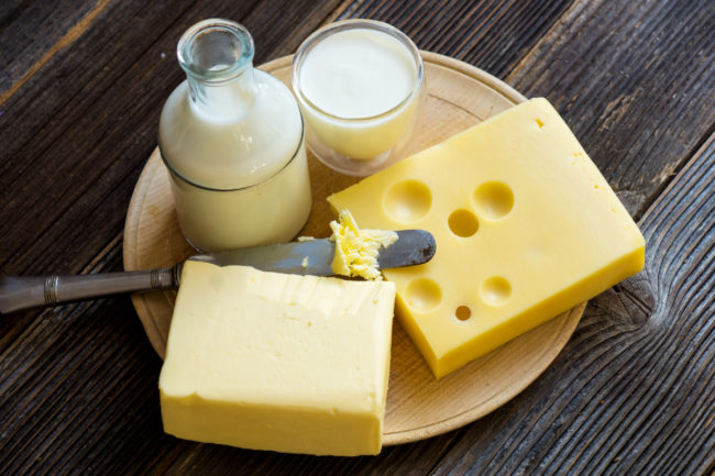 cheese butter dairy products