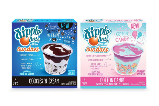 Dippin Dots Sundaes ice cream frozen desserts dairy retail J&J Snack Foods Corp. new products