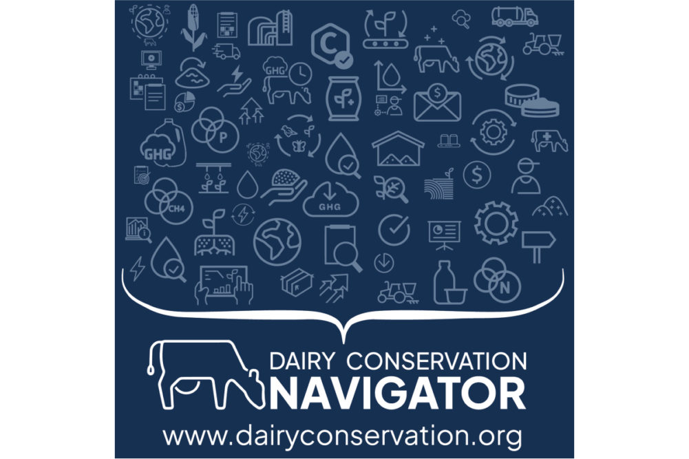 Dairy Conservation Navigator DMI checkoff farming sustainability conservation resources online Dairy Management Inc.