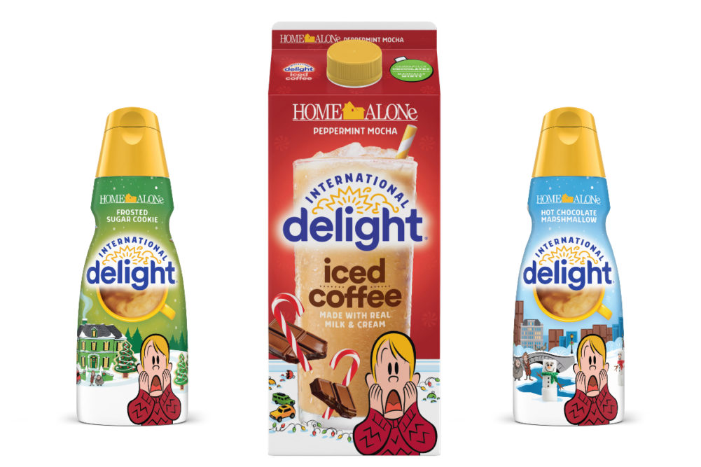 Home Alone International Delight coffee creamers flavors Danone North America holiday limited time dairy products