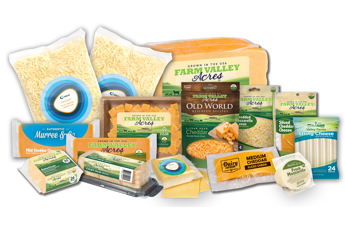 packaging cheese products dairy Amcor