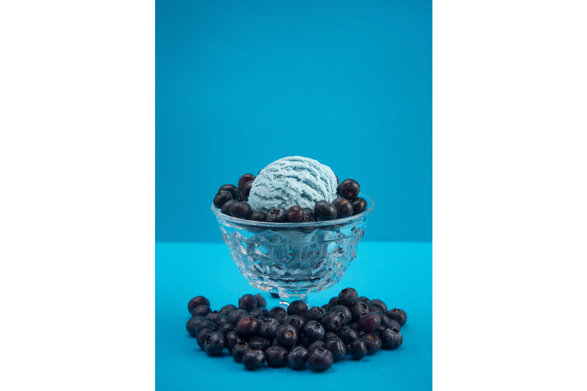 blue color ice cream dairy products frozen dessert