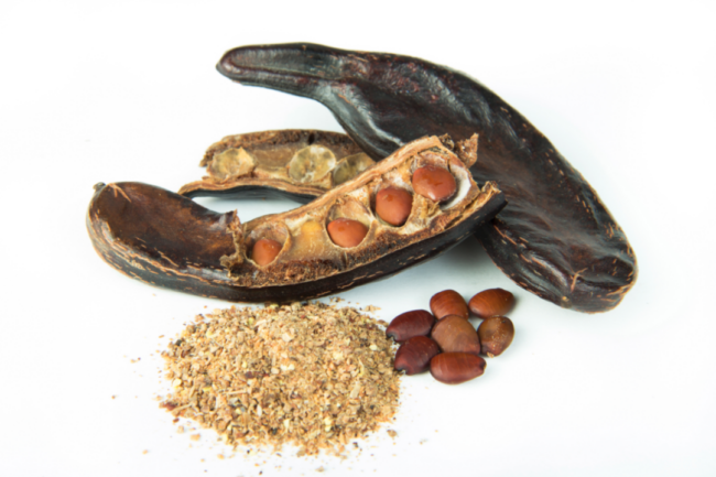 Bean pods and ground beans